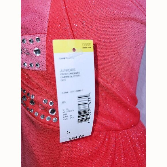 Trixxi gradient pink high low bling party dress NWT - Picture 5 of 5